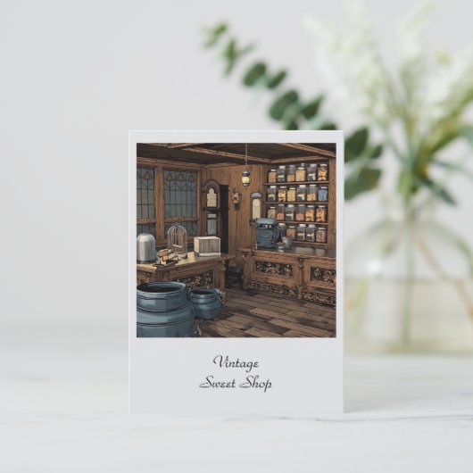 Persoonlijke Winkel van Oude Zoetwaren Algemeen  Briefkaart (Staand voorkant)