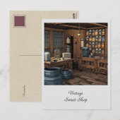 Persoonlijke Winkel van Oude Zoetwaren Algemeen  Briefkaart (Voorkant / Achterkant)