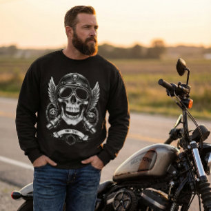 Persoonlijke Winter Biker Schedel Motorfiets Trui