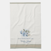 Persoonlijke Winter – Blauwe Bes Botanisch Theedoek (Verticaal)