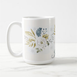 Persoonlijke Winter Botanische Bloemen Koffiemok