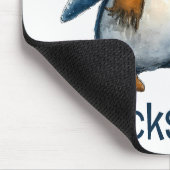 Persoonlijke Winter Pinguïn Voetbal Kind Muismat (Hoek)
