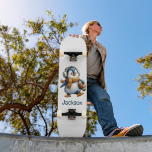 Persoonlijke Winter Pinguïn Voetbal Kind Persoonlijk Skateboard