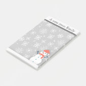 Persoonlijke Winter Sneeuw / Sneeuwman 2 Post-it N Post-it® Notes (Schuin)