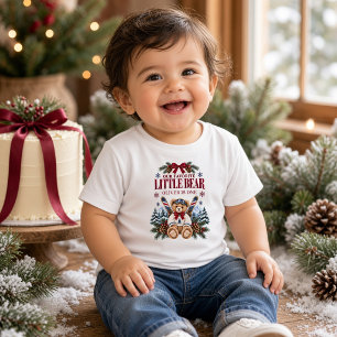 Persoonlijke Winter Teddybeer Eerste Verjaardag Kinder Shirts