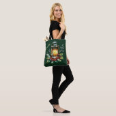 Persoonlijke Winter Waterverf Hulst & Bessen Tote Bag (Op model)