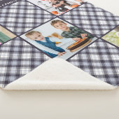 Persoonlijke Winterblauwe grijze speldenfoto Colla Sherpa Deken (3/4)