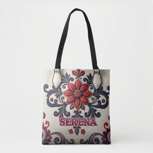 Persoonlijke Winterroos: Tote Bag (Voorkant)