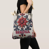 Persoonlijke Winterroos: Tote Bag (Dichtbij)