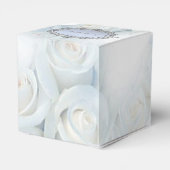 Persoonlijke winterwitte rozen Harde fort Box Bedankdoosjes (Achterkant)