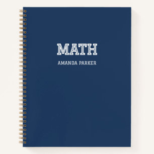 Persoonlijke Wiskunde Grath School Agenda Navyblau