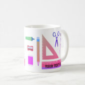 Persoonlijke wiskundeleraar cadeau mok (Voorkant rechts)