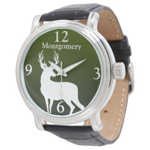 Persoonlijke Witte Betere Buck Groene Mannen Horlo Horloge