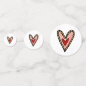 Persoonlijke witte doven en Confetti van het liefd (Achterkanten)