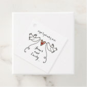 Persoonlijke Witte Doves Weddenschap voor Labels (In situ)