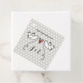 Persoonlijke Witte Doves Weddenschap voor Labels (In situ)