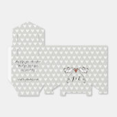 Persoonlijke Witte Doves Wedding Favor Box Bedankdoosjes (Uitgevouwen)