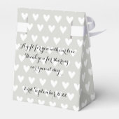 Persoonlijke Witte Doves Wedding Favor Box Bedankdoosjes (Achterkant)