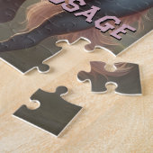 Persoonlijke Witte Eenhoorn in Bos Legpuzzel (Zijkant)