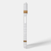 Persoonlijke Witte en Blauwe Basketball Jersey Case-Mate iPhone Case (Achterkant / Rechts)