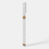 Persoonlijke Witte en Blauwe Basketball Jersey iPhone Hoesje (Rechterkant)