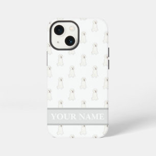 Persoonlijke Witte Gouden Doodle Hond iPhone 13 Mini Hoesje