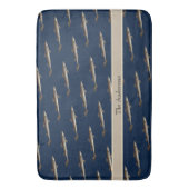 Persoonlijke witte haai Tan Sand-achtergrond Badmat (Voorkant Verticaal)