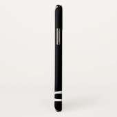 Persoonlijke witte joumloge muzieknotities op zwar Case-Mate iPhone case (Achterkant / rechts)