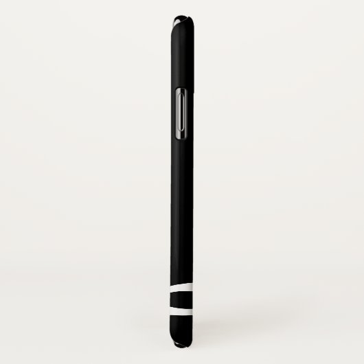 Persoonlijke witte joumloge muzieknotities op zwar Case-Mate iPhone case (Achterkant / rechts)