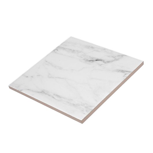 Persoonlijke witte marmer Professional Sjabloon Tegeltje (Zijkant)