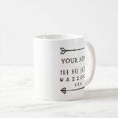 Persoonlijke witte Mok - Wazzock - Funny Mug (Voorkant rechts)