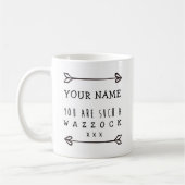 Persoonlijke witte Mok - Wazzock - Funny Mug (Links)