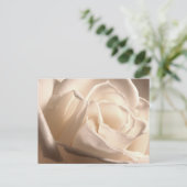 Persoonlijke witte roze bespaart de data aankondigingskaart (Staand voorkant)