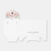Persoonlijke witte roze Floral Wedding for Box Bedankdoosjes (Uitgevouwen)