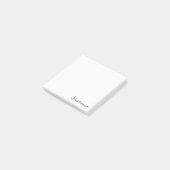 Persoonlijke witte script Post-it plakbriefjes Post-it® Notes (Schuin)