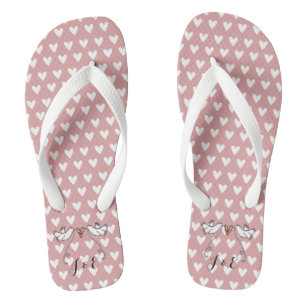 Persoonlijke Witte Teenslippers voor weduwschap
