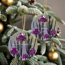 Persoonlijke Woestijnbloei Kunst Aandenken Ornamen