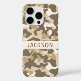 Persoonlijke woestijncamouflage iPhone 16 pro hoesje