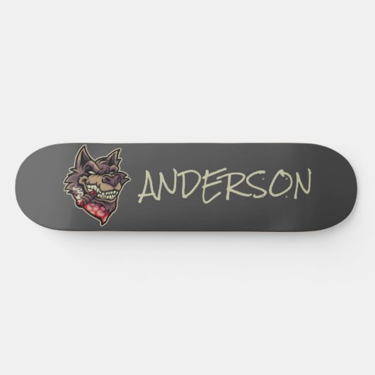 Persoonlijke Wolf Persoonlijk Skateboard (Horizontaal)
