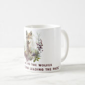 Persoonlijke Wolf Quote Koffiemok (Voorkant rechts)