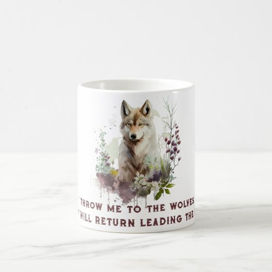 Persoonlijke Wolf Quote Koffiemok (Center)
