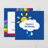 Persoonlijke wolk, regendruppels & regenboog (Voorkant / Achterkant)