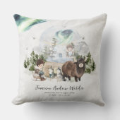 Persoonlijke Woodland Aurora-kinderkamer Kussen (Voorkant)