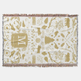 Persoonlijke Woodland Holiday Throw Blanket Deken
