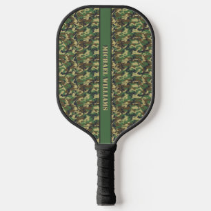 Persoonlijke Woodland Militairy Camo Print Pickleball Paddle