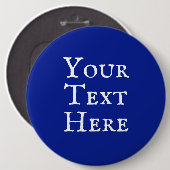 Persoonlijke woorden donkerblauwe in-on Button (Voorkant /achterkant)