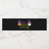 Persoonlijke woordtaculaire halloween-partij waterfles etiket (Enkel label)