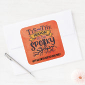 Persoonlijke woordvoerder Halloween Vierkante Sticker (Envelop)