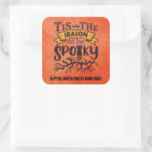 Persoonlijke woordvoerder Halloween Vierkante Sticker (Tas)