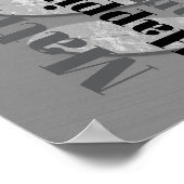 Persoonlijke Word Art 70th bruiloft Poster (Hoek)